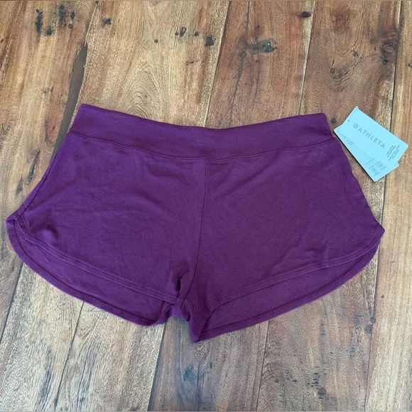☀️ New! ATHLETA Well Rested Rib Sleep Short size Large - Picture 4 of 8